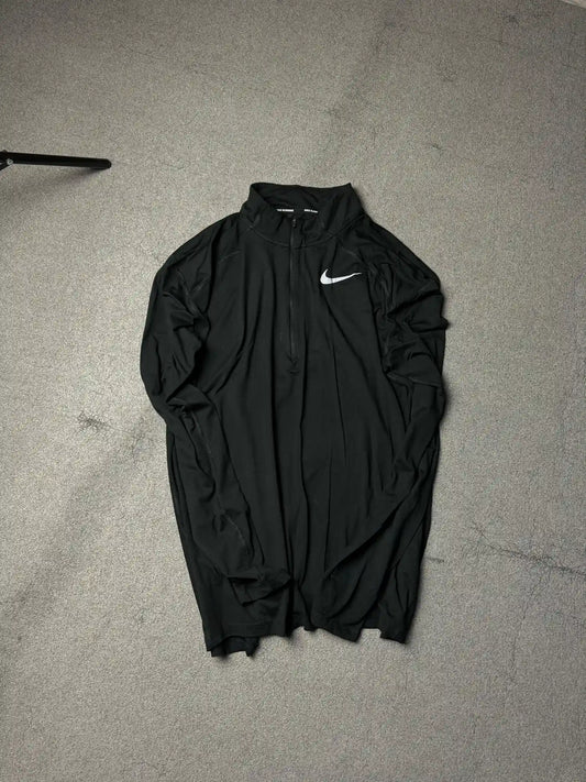 NIKE RUNNING ELASTIC THUMBHOLDER DRI-FIT TRAINING DRILL TOP // LARGE 🥶