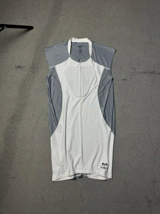 MCDAVID Hex Chest Sternum Shirt Protector White Gray Small Tank Pad