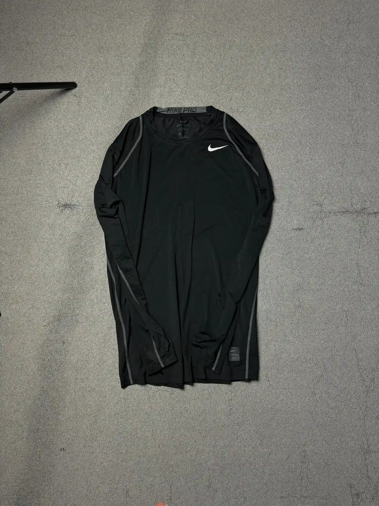 NIKE BLACK FULL SLEEVES FITTED SHIRT