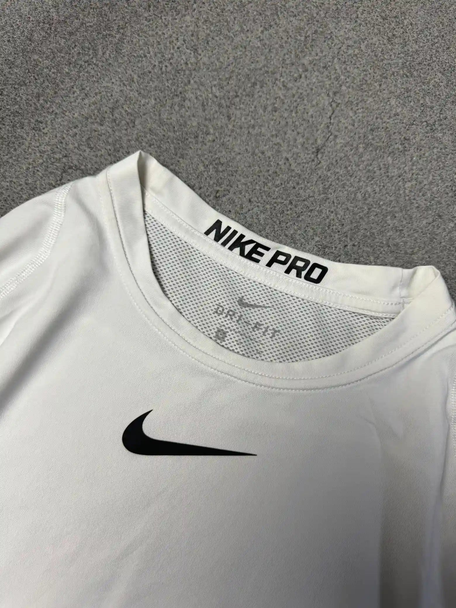 NIKE PRO DRI-FIT  WHITE FULL SLEEVES COMPRESSIONS