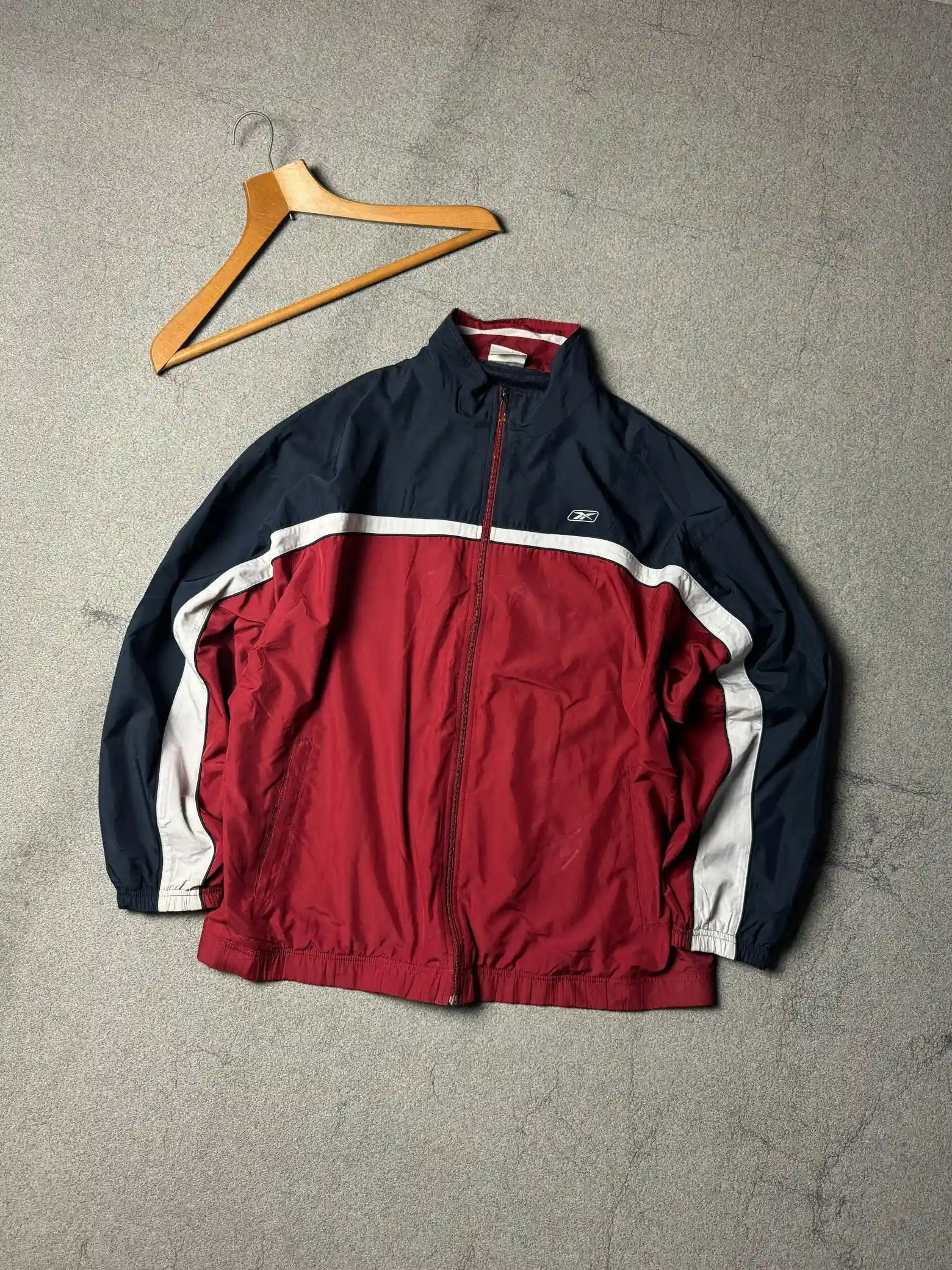 REEBOK VINTAGE LOOSE ZIP POCKETS JACKET // LARGE 🥶👀