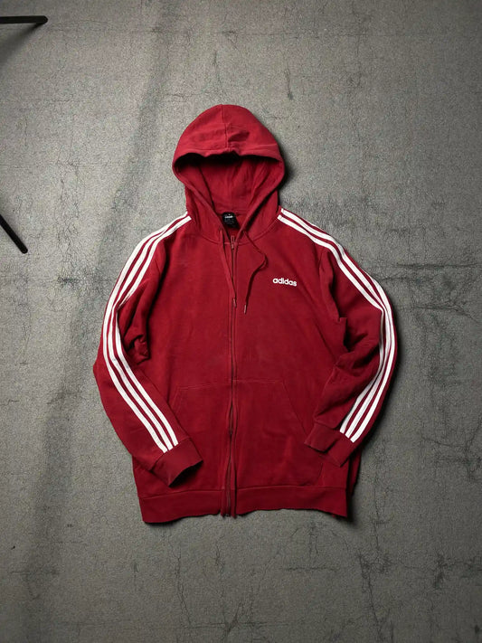 ADIDAS FULL ZIP HOODIE // 2XL