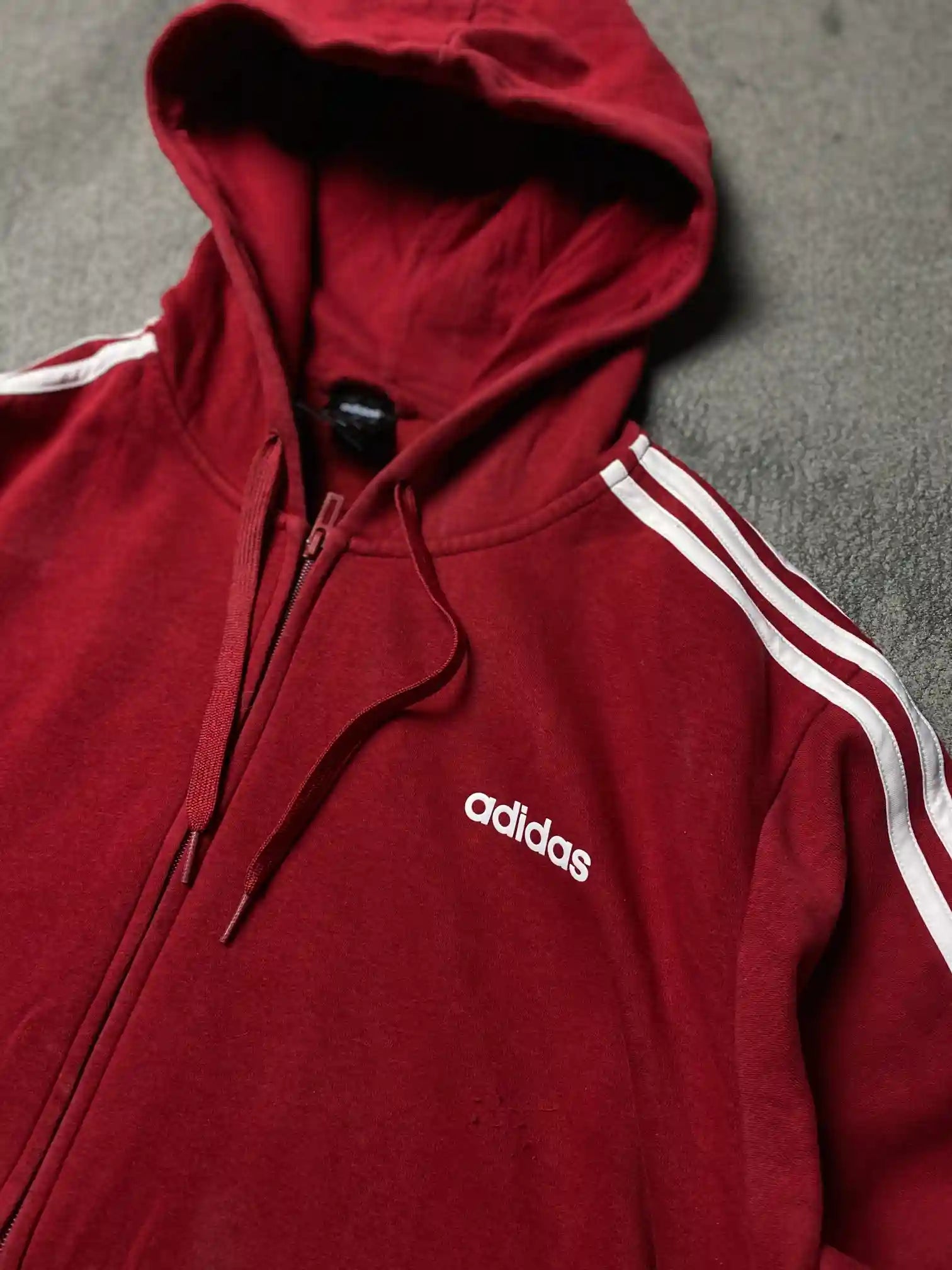 ADIDAS FULL ZIP HOODIE // 2XL