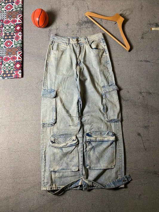 ZARA CARGO BAGGY PANTS