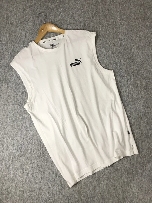 Preloved Puma Cotton Sleeveless Branded Tank Top - boys t shirts - branded t shirts in pakistan - Athletewearz