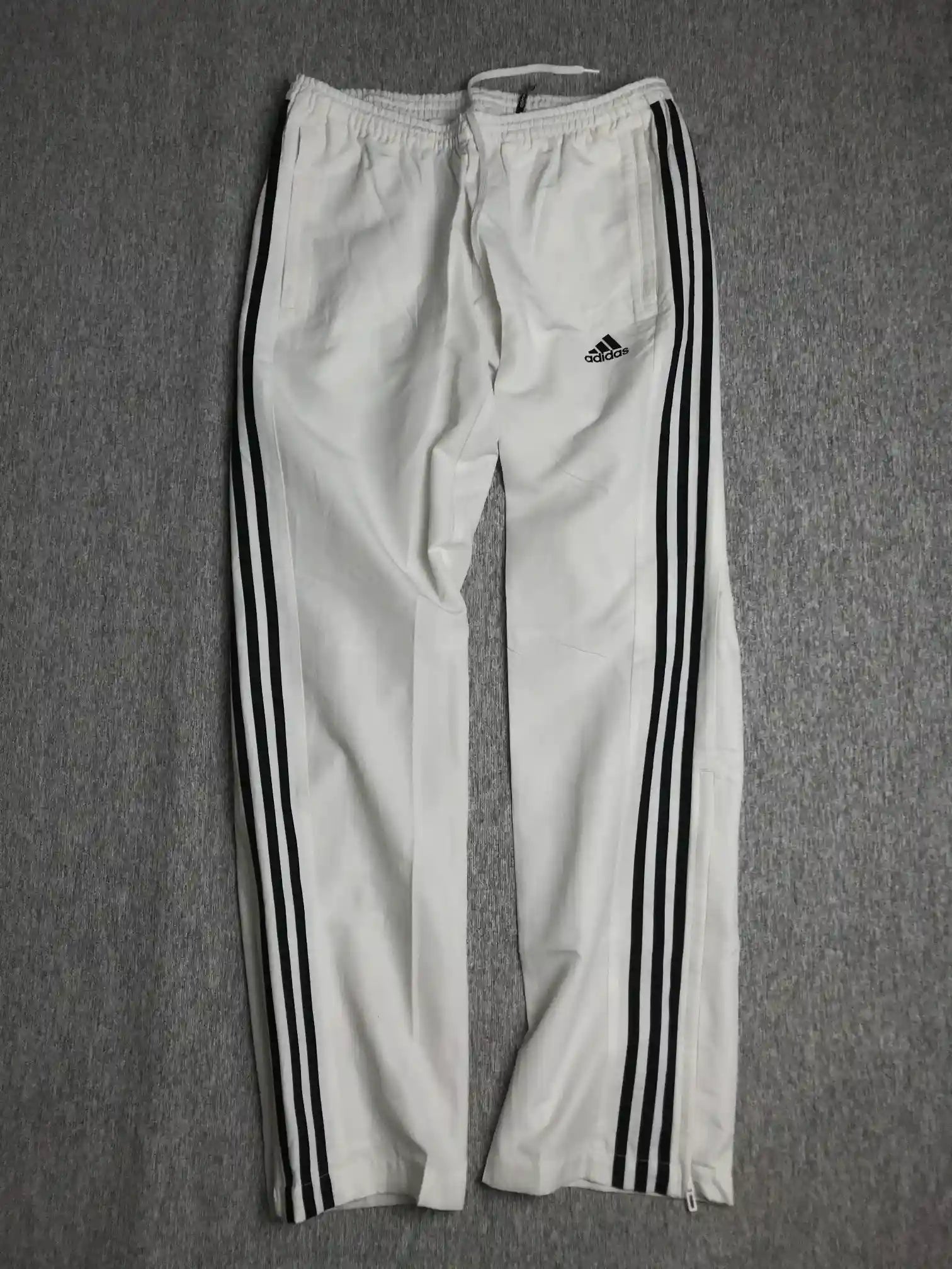 Preloved Adidas White Gym Trousers