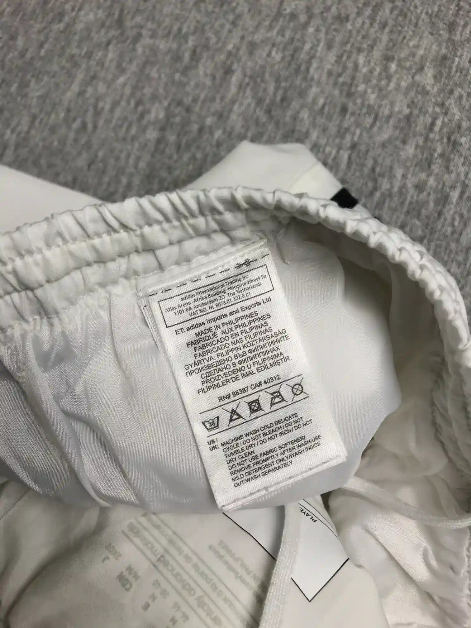 Preloved Adidas White Trousers