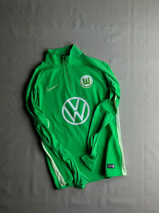 Preloved Nike DRI-FIT VFL Wolfsburg Zip Training Drill Top