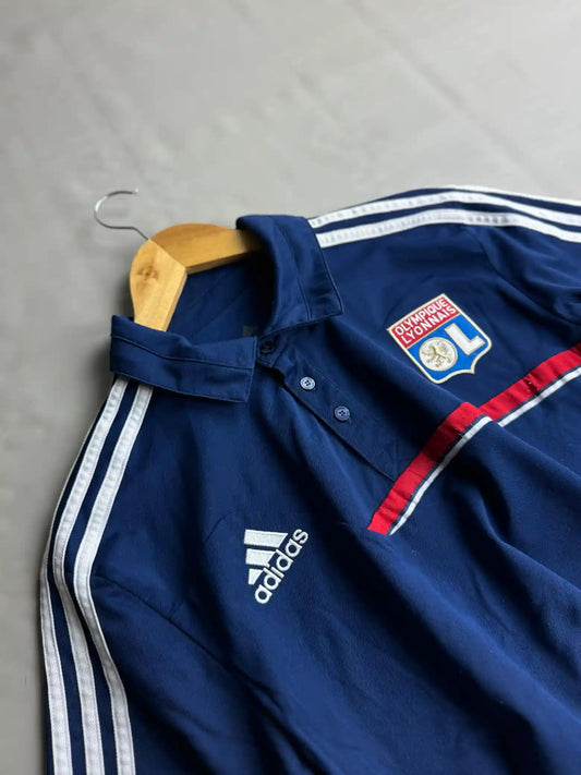 Preloved Adidas Olympique Lyonnais Vintage Polo Shirt