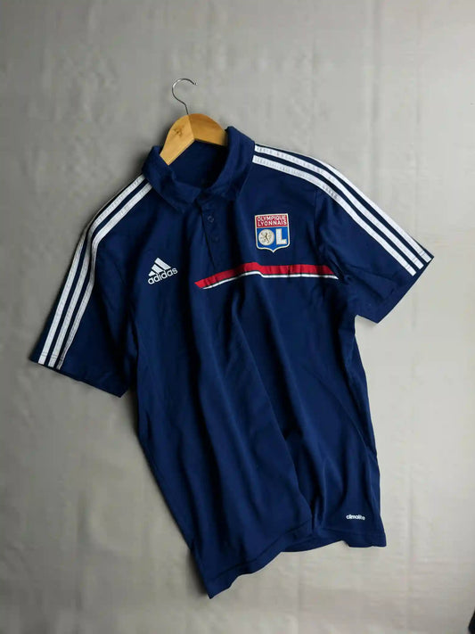 Preloved Adidas Olympique Lyonnais Vintage Polo Shirt